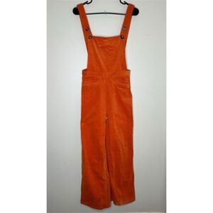 Saint Geraldine Suggs Overalls Orange Corduroy Adjustable Straps size Small